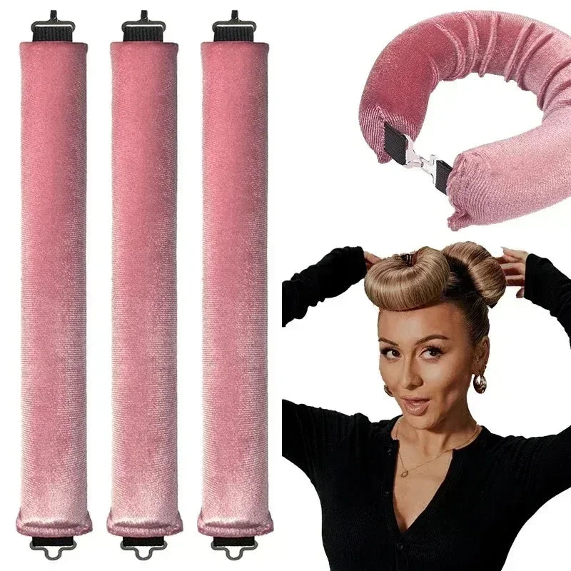 Heatless Hair Curling Rod Headband